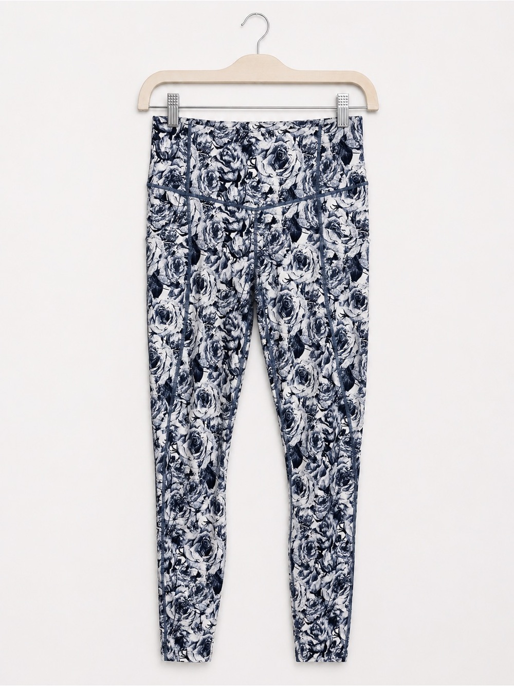 Varley Grey Rose Floral Print Leggings Women’s Small Gym Yoga Active